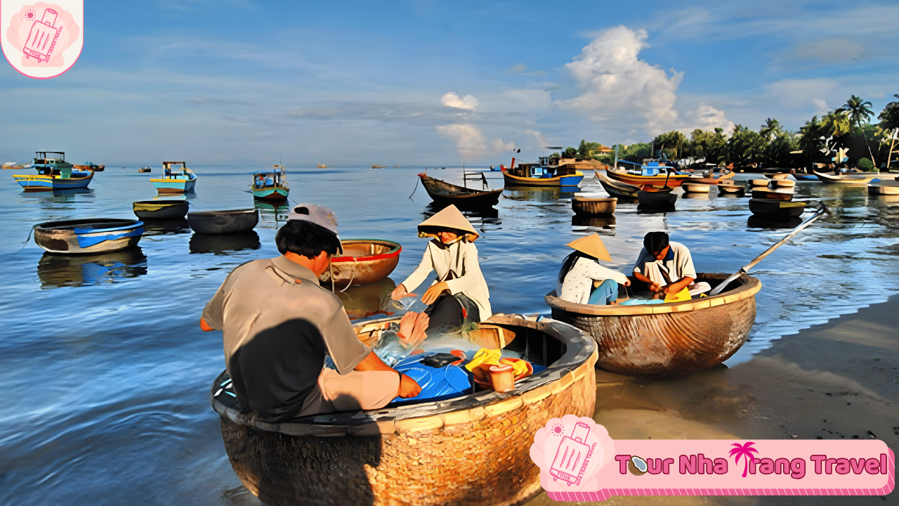 Tour 3 Đảo Mini Beach Deluxe: Bãi Tranh - Làng Chài - Mini Beach 4 Tour 3 Đảo Vip Nha Trang - Làng Chài