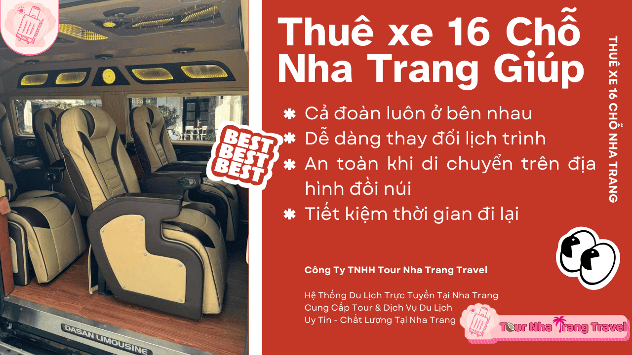 Bảng Giá Thuê Xe 16 Chỗ Nha Trang Giá Tốt – Xe Mới 2026 5 Thuê xe 16 Chỗ Nha Trang